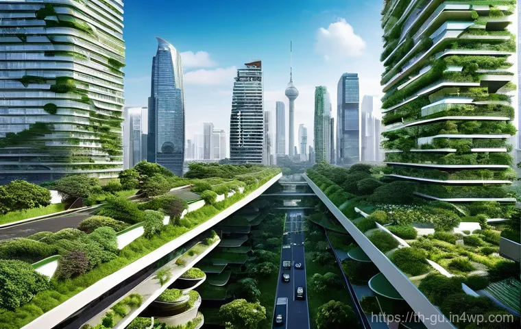 도시 녹지 공간 확보를 위한 제도적 개선 - **Prompt 1: "15-Minute Urban Oasis"**
    A vibrant, sun-drenched "15-Minute Park" in a bustling Ban...