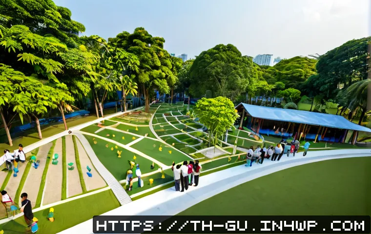 Home 29 도시 녹지 확장과 참여적 설계 방법 - Photorealistic wide-angle scene of a participatory urban green planning workshop in Bangkok, Thailan...